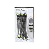 HICKIES Tie-Free Laces (2.0 New) - Black/Yellow