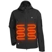 ITIEBO Men's Heated Jacket - BLACK