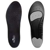 MOISO Memory Foam Orthotic Insoles - BLACK