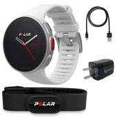 Polar Vantage V Pro - WHITE w/ Charging Adapter + HR Strap
