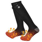 SNOW DEER Heated Socks - Black + Gray