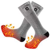SNOW DEER Upgraded Heated Socks - Gray