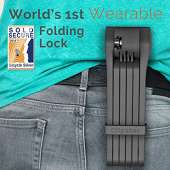 Foldylock Clipster Folding Bike Lock - BLACK