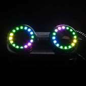 GloFX LED Pixel Pro Goggles - Diffraction Lens
