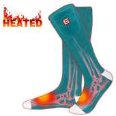 Rabbitroom Electric Heated Socks (Green-White)