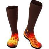 Rabbitroom Heated Socks (Coffe)