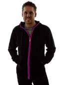 NEON NIGHTLIFE Light Up Hoodie, Large, Pink