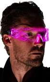 Neon Nightlife LED Light Up Glasses, Pink