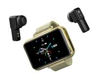 Smart Watch with Built-in Earbuds (Gold)