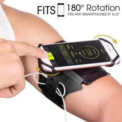 180° Rotatable Armband/Wristband Smartphone Holder – 5 ...