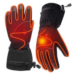 Leather Tipped Heated Gloves