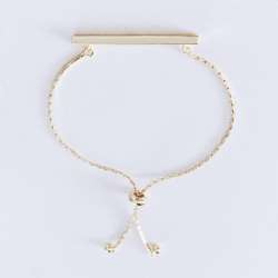 Inspirational Gold Bar Bracelet &ndash; invisaWear