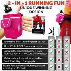 &ldquo;2-in-1 Running Fun&rdquo; - Pink Handheld 12 Oz. Water