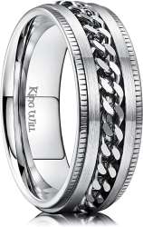 silver spinner ring