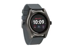 Buy iConnect by Timex Classic Round 45mm Smartwatch - Gunmetal/Grey ...