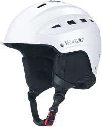 VELAZZIO Valiant Ski Helmet, Black & White