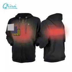 Dr.Qiiwi Men and Women Outdoor Heated Hoodie Soft Lightweight