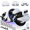 For Meta Quest 3s/3/2 Head Strap VR Headset w/2*10000mAh Battery+Charging Dock For Meta Quest 3s/3/2 Head Strap VR Headset w/2*10000mAh Battery+Charging Dock