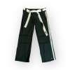 Nike Women's Black/Mint Green Stripe Belted Pants VINTAGE | Size L (12-14) Nike Women's Black/Mint Green Stripe Belted Pants VINTAGE | Size L (12-14)