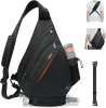 TUDEQU Sling Bag 19L, 8 Pockets Crossbody Backpack for Men Travel & Hiking TUDEQU Sling Bag 19L, 8 Pockets Crossbody Backpack for Men Travel & Hiking