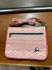 New Cirque Du Soleil Joanél Crossbody Bag Pinkish White Geometric Pattern Purse New Cirque Du Soleil Joanél Crossbody Bag Pinkish White Geometric Pattern Purse