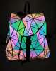 LOVEVOOK Holographic Backpack Luminous Reflective Glow Geometric Festival Rave LOVEVOOK Holographic Backpack Luminous Reflective Glow Geometric Festival Rave