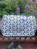 Emilio Pepe Italy Silver & Black Geometric Crossbody Bag Purse Gunmetal Chain Emilio Pepe Italy Silver & Black Geometric Crossbody Bag Purse Gunmetal Chain