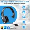 Trucker Bluetooth Headset Wireless 5.2 With Noise Cancelling Mic For Phones PC Trucker Bluetooth Headset Wireless 5.2 With Noise Cancelling Mic For Phones PC