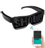Customizable LED Glasses with Bluetooth, APP ControlDIY Text MessagesWhite Light Customizable LED Glasses with Bluetooth, APP ControlDIY Text MessagesWhite Light