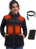 Women's Heated Fleece Jacket with 15000mAh Battery - Stay Warm Anywhere! Women's Heated Fleece Jacket with 15000mAh Battery - Stay Warm Anywhere!