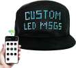 LED Display up Baseball Cap with Bluetooth - Personalized Messages for Parties,