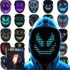 Led Mask Lighted Up Mask - Led Masks with Gesture Sensing Costume for Halloween Led Mask Lighted Up Mask - Led Masks with Gesture Sensing Costume for Halloween