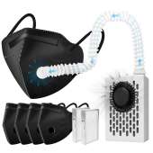 Rsenr Electric Wearable Air Purifier Maskes,Air 1 Count (Pack of 1), White