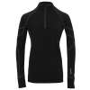 HOT CHILLYS Women's Micro-Elite XT Zip-T Black/Gray Active Fit Base Layer HOT CHILLYS Women's Micro-Elite XT Zip-T Black/Gray Active Fit Base Layer