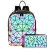 LOVEVOOK Geometric Luminous Purses and Handbags for Women Holographic Reflect...