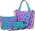 LOVEVOOK Geometric Luminous Purses and Handbag + Crossbody Bags + Wallet LOVEVOOK Geometric Luminous Purses and Handbag + Crossbody Bags + Wallet