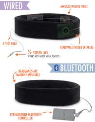 SleepPhones: Speakers embedded in a comfy headband.