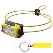 Nitecore NU21 360 Lumen Ultra Lightweight Outdoor Headlamp Dual Beam USB-C Rechargeable Headlight Tag (Yellow)