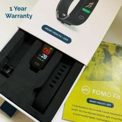 FOMO Fit GPS - black band fitness watch with heart ...
