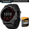 Garmin 010-02174-11 Vivoactive 4 Smartwatch Black/Stainless Bundle with 1 Year Extended Warranty Garmin 010-02174-11 Vivoactive 4 Smartwatch Black/Stainless Bundle with 1 Year Extended Warranty