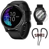 Garmin Venu Amoled GPS Smartwatch (Black)