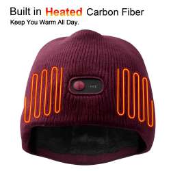 2018 New Electric Battery Heated Hat Skullies Beanies Soft ...