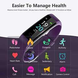 Akasma Fitness Tracker HR, S5 Activity Tracker Watch With ...