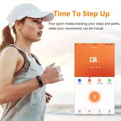 Akasma Fitness Tracker HR, S5 Activity Tracker Watch with ...