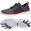 ALEADER Mens Water Shoes, Xdrain Venture, Travel Sneakers Gray/White/Orange 8 D(M) US ALEADER Mens Water Shoes, Xdrain Venture, Travel Sneakers Gray/White/Orange 8 D(M) US