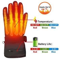 Autocastle Rechargeable Electric Heated Gloves ...