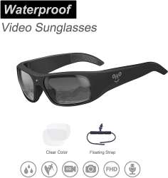 OHO sunshine Waterproof Video Sunglasses, 1080P HD
