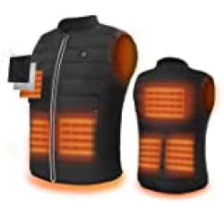 PKSTONE Heated Vest, USB Charging Electric ...