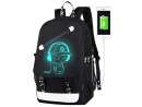 Anime Luminous Backpack Laptop Backpack with USB Charging Port Bookbag for School with AntiTheft... Anime Luminous Backpack Laptop Backpack with USB Charging Port Bookbag for School with AntiTheft...