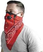 Atv/Utv Tek Pro Bandana Dust Mask Red Bdmred New